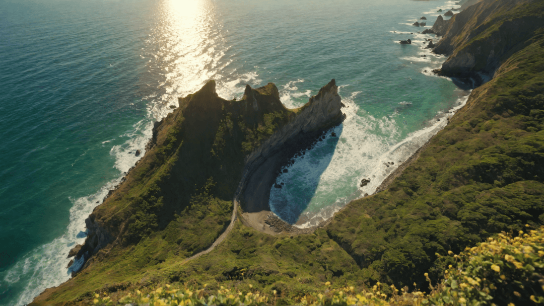 ai generated cliffs painting