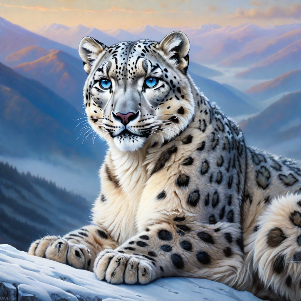 Snow Leopard Portrait